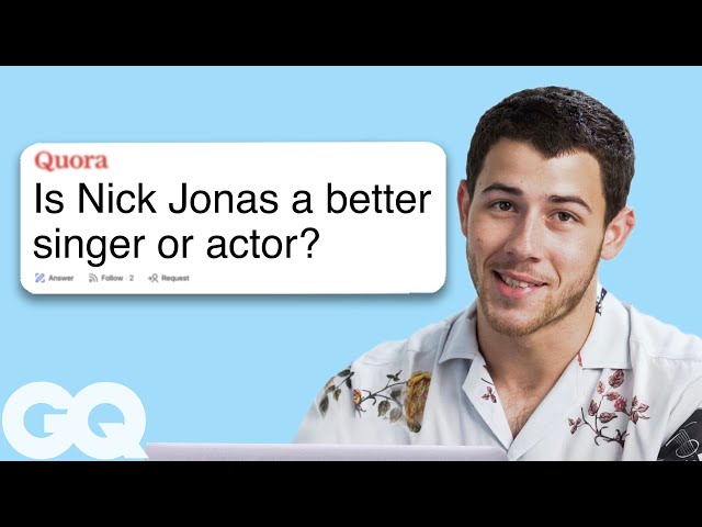 Nick Jonas Replies to Fans on the Internet | Actually Me | GQ