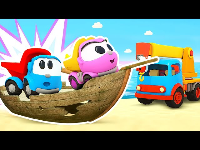 Leo and friends assemble a new attraction for vehicles! Baby cartoons for kids. Learning videos.