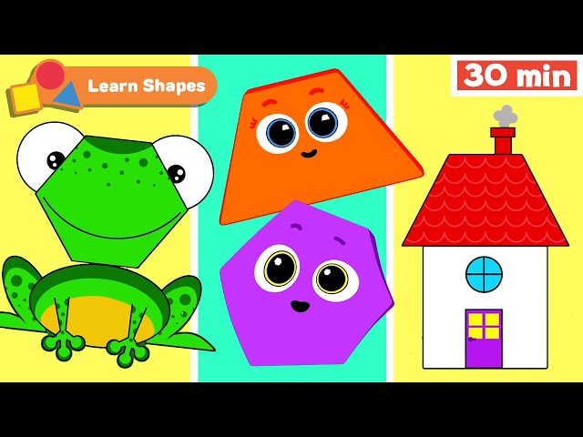 Shapes School | Educational videos for Babies | Learn Shapes for kids | Hexagon + | First University