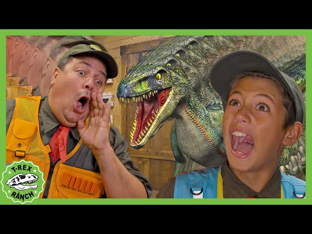 Raptor Breaks Into HQ! 2 HOURS | T-Rex Ranch Dinosaur Videos for Kids