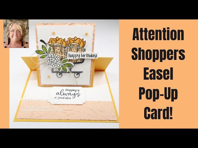 Attention  Shoppers  Pop-Up  Easel  Fun  Fold  Card