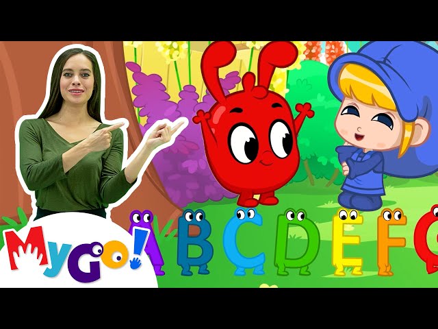 ABC Song + More Alphabet Videos | Learn letters in Sign language | MyGo!  For Kids | @MorphleTV |ASL