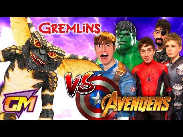 Avengers Kids Vs Gremlins! - Marvel Parody