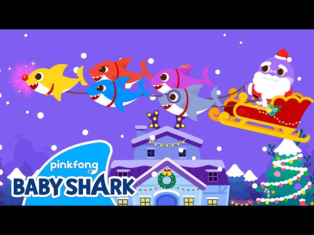 🦌Baby Shark, The Red-Nosed Shark | Baby Shark Christmas Story in English | Baby Shark Official