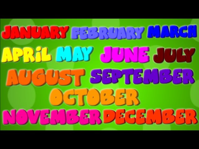 Months Of The Year | Nursery Rhymes | Learning Videos For Kids