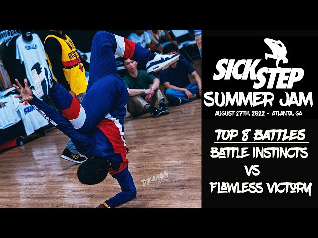 Sick Step Summer Jam 2022 Breakdance competition |Battle Instincts vs Flawless Victory | Bboy Crumbs