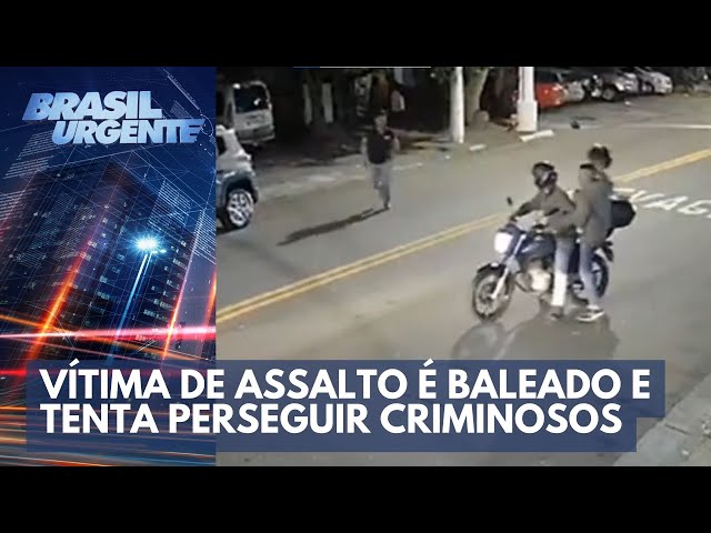Cidade dos Assaltos: vítima de assalto é baleado | Brasil Urgente