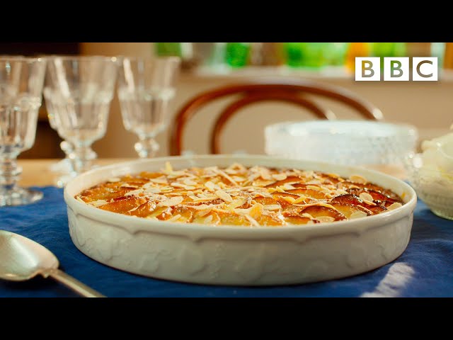 Mary Berry's classy brioche frangipane apple pudding - BBC