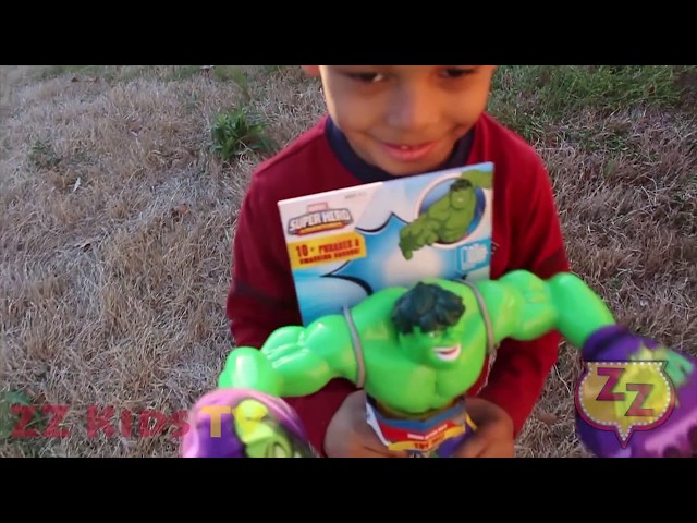 ZZ Kid Play with Hulk and Captain America TOYS