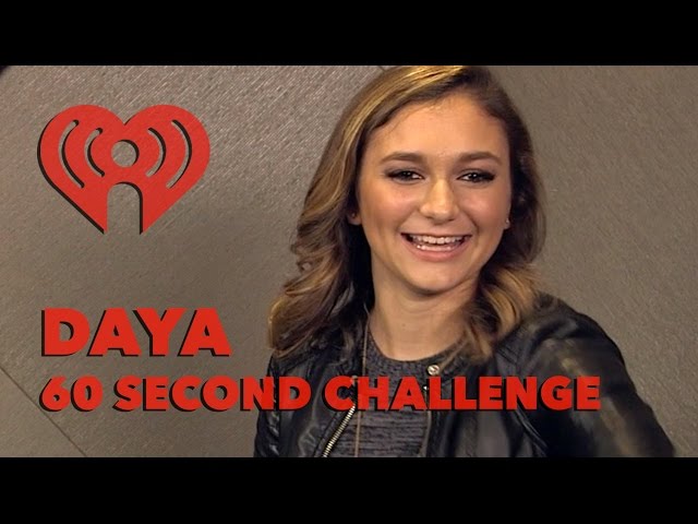 Daya - "60 Second Challenge" Interview | Artist Challenge