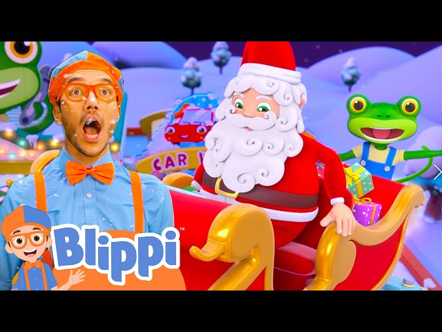 Blippi and Gecko - We Wish You a Merry Christmas Song | @GeckosGarage