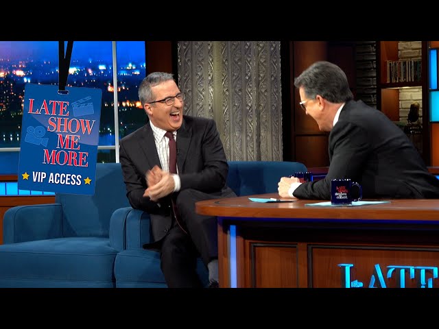 Late Show Me More: Backstage with Patrick Stewart & John Oliver!