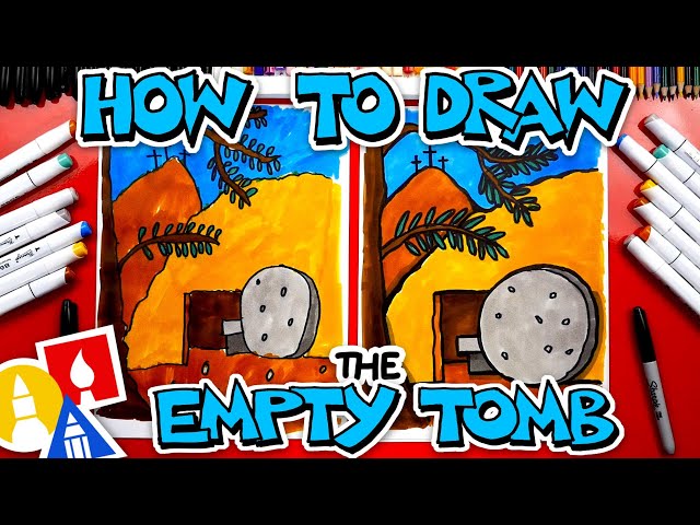 How To Draw The Empty Tomb - Happy Easter Week