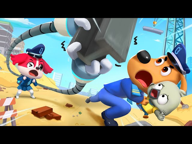 Don't Play on Construction Sites | Safety Tips | Police Cartoon | Kids Cartoon | BabyBus
