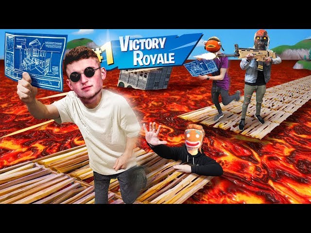 Fortnite.. But THE FLOOR IS LAVA! (Infinite Lists LIVE)