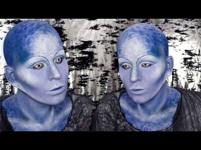 Alien Priestess from Farscape: Zotoh Zhaan Makeup Tutorial by goldiestarling
