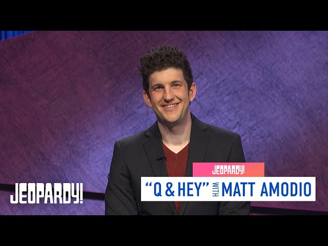 Q&A With Jeopardy! Champion Matt Amodio | JEOPARDY!