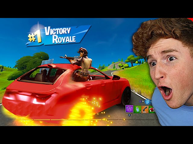 Getting A Victory Royale With A CAR In FORTNITE.. (PART 2)