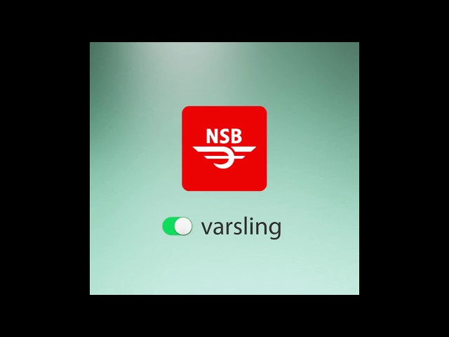 Hvordan du setter opp varslinger i NSB-appen