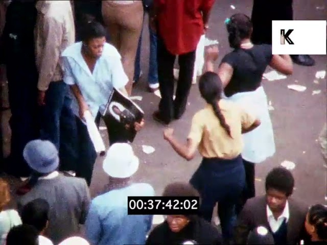 1970s, Notting Hill Carnival Crowds Dancing | Don Letts | Premium Footage