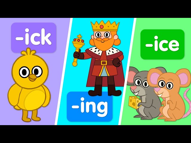 Word families that use short and long “i” sounds
