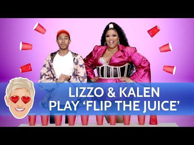 Lizzo and Kalen Play ‘Flip the Juice’
