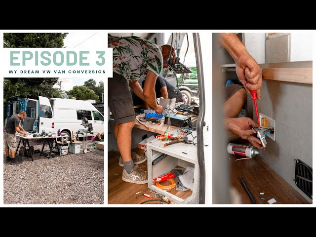 VW T5 Van Conversion, EP 3: Electrics, kitchen and roof rack