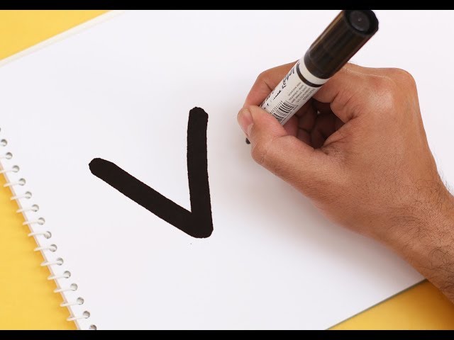 How to turn Letter "V" into a Cartoon NINJA STAR ! Fun with Alphabets Drawing for kids