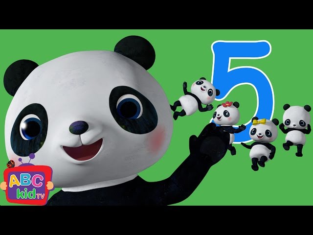 Five Little Pandas Jumping on the Bed | CoComelon Nursery Rhymes & Kids Songs