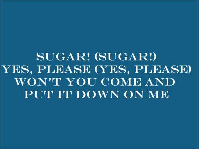 Maroon 5 "Sugar"  (Lyrics on Screen)  *NEW