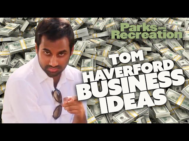 Tom Haverford's BUSINESS IDEAS | Parks and Recreation | Comedy Bites