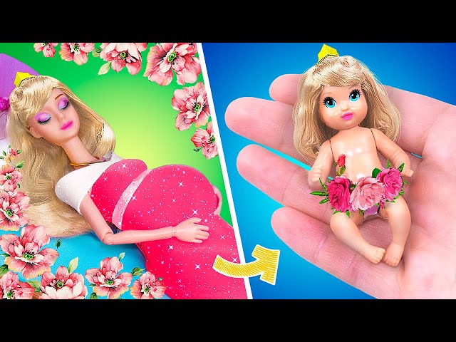 Aurora and Her Baby  / 11 DIY Disney Doll Hacks and Crafts
