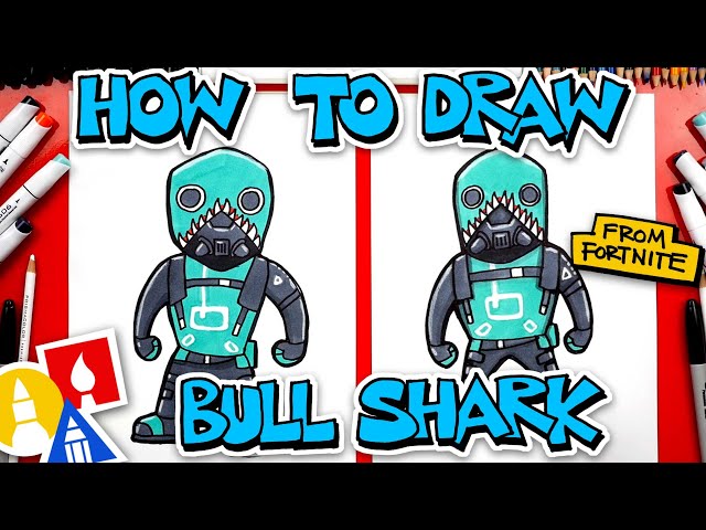 How To Draw Bull Shark From Fortnite