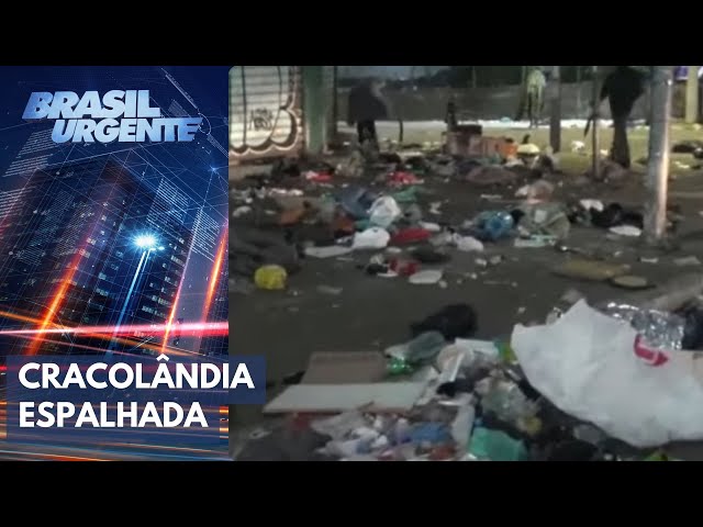 Cracolândia ocupa novo ponto de São Paulo