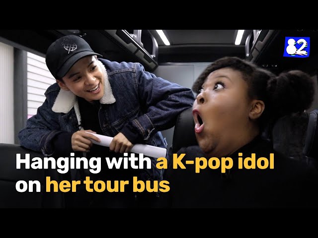 K-pop idol takes me to her tour bus!ㅣ82minutes