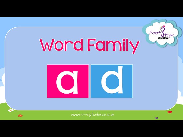 FootStep Phonics - AD Word Family