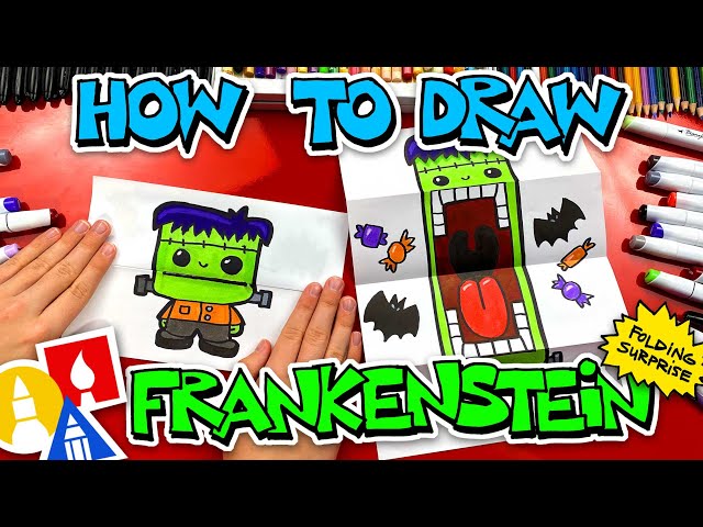 How To Draw Frankenstein Folding Surprise Puppet