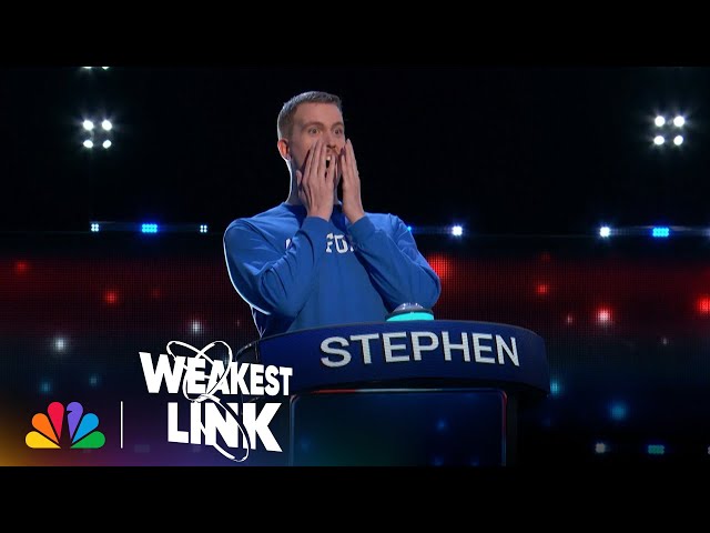Host Jane Lynch Is Shocked When the Group of Military Veterans Run the Chain | Weakest Link | NBC