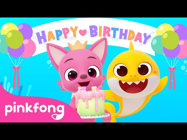 Happy Birthday, Pinkfong! | Baby Shark Happy Birthday Song for Kids | Pinkfong Official