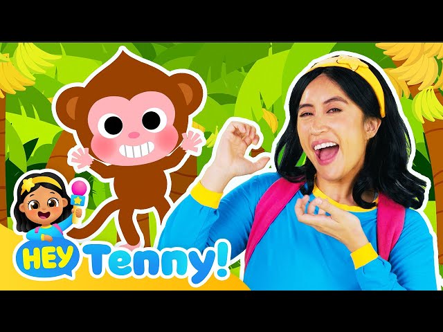 🐵 Monkey Banana | Nursery Rhymes | Educational Video for Kids | Hey Tenny!