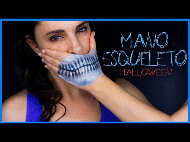 Efecto fácil mano esqueleto,  maquillaje Halloween | Silvia Quiros