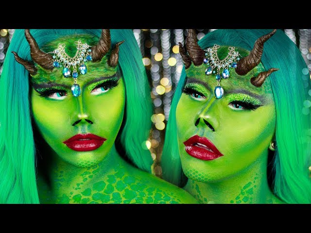 Jade Dragon Makeup Tutorial Transformation | Electra Snow