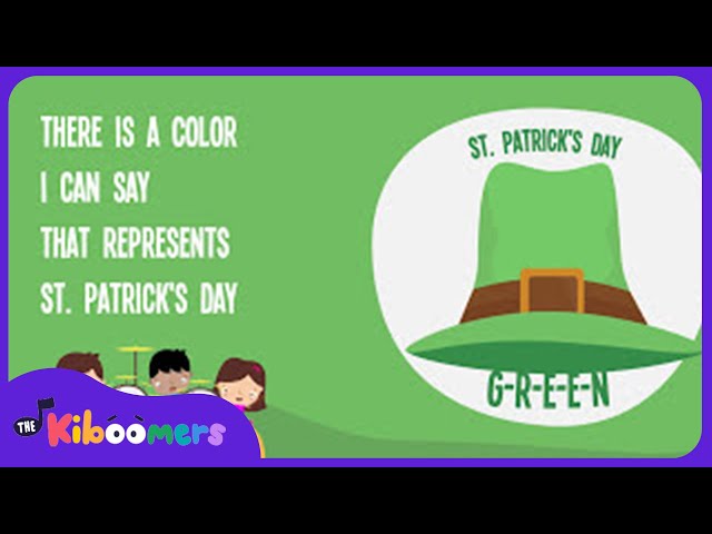 G-R-E-E-N St Patrick's Day Lyric Video - The Kiboomers Preschool Songs & Nursery Rhymes