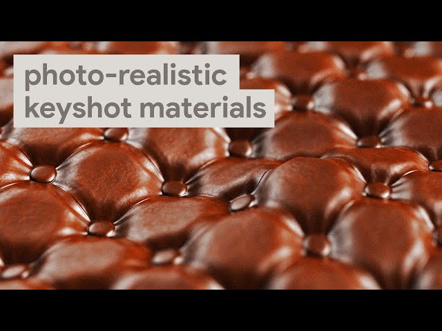 Creating Photo-realistic Materials in KeyShot with PBR Textures