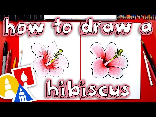 How To Draw A Hibiscus Flower 🌺