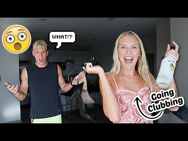 LEAVING TO THE CLUB WITHOUT MY BOYFRIEND... *CRAZY REACTION*