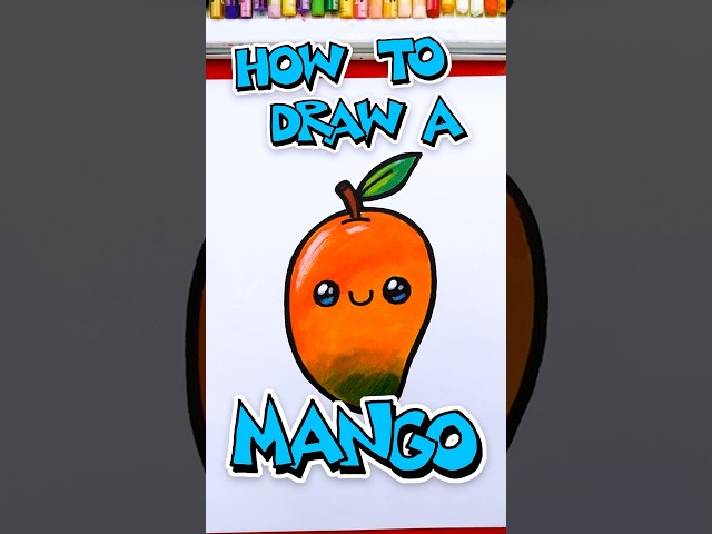 How to draw a funny mango! #artforkidshub #howtodraw