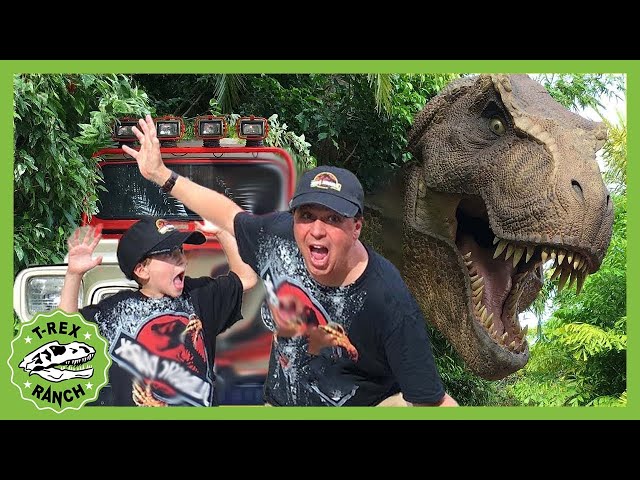 Giant Life Size Dinosaurs! Jurassic Adventure | T-Rex Ranch Dinosaur Videos