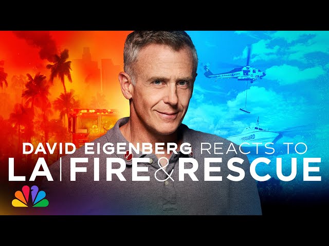 David Eigenberg Reaction | LA Fire & Rescue | NBC
