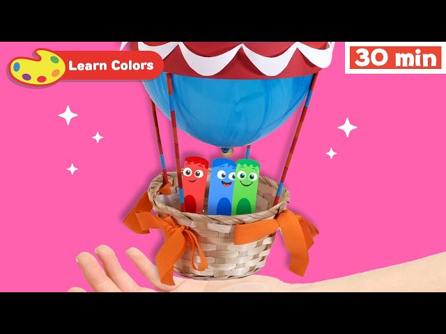New Show! Color Crew Magic | Educational Video | COLOR CREW - Hot Air Balloon & Pounding Pegs & More